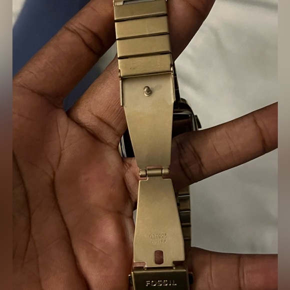 🤩RARE FIND🤩 Fossil Rutherford Men's Gold Stainless Steel Genuine Digital Watch - Picture 8 of 12